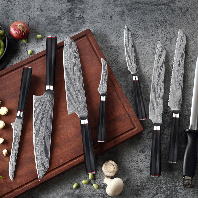 Damascus Steel Knife Chef's Knife Set Knife